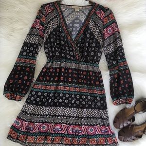 Boho Flying Tomato Tribe Vibe Balloon Sleeve Dress